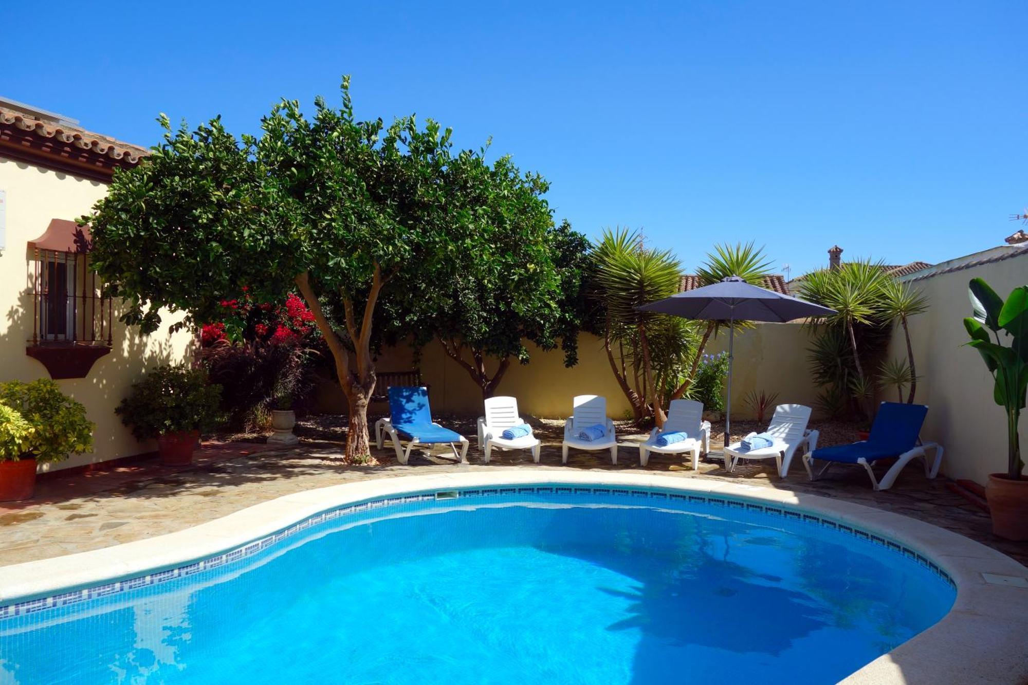 Casa Limon - Ferienhaus - Pool - Klimaanlage - W-Lan Chiclana de la Frontera Esterno foto